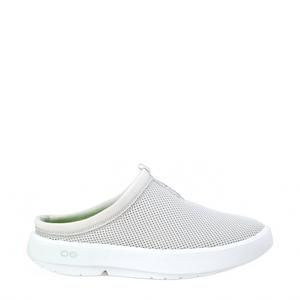 NEW OOFOS women's oocoozie sport mule shoes in grey
